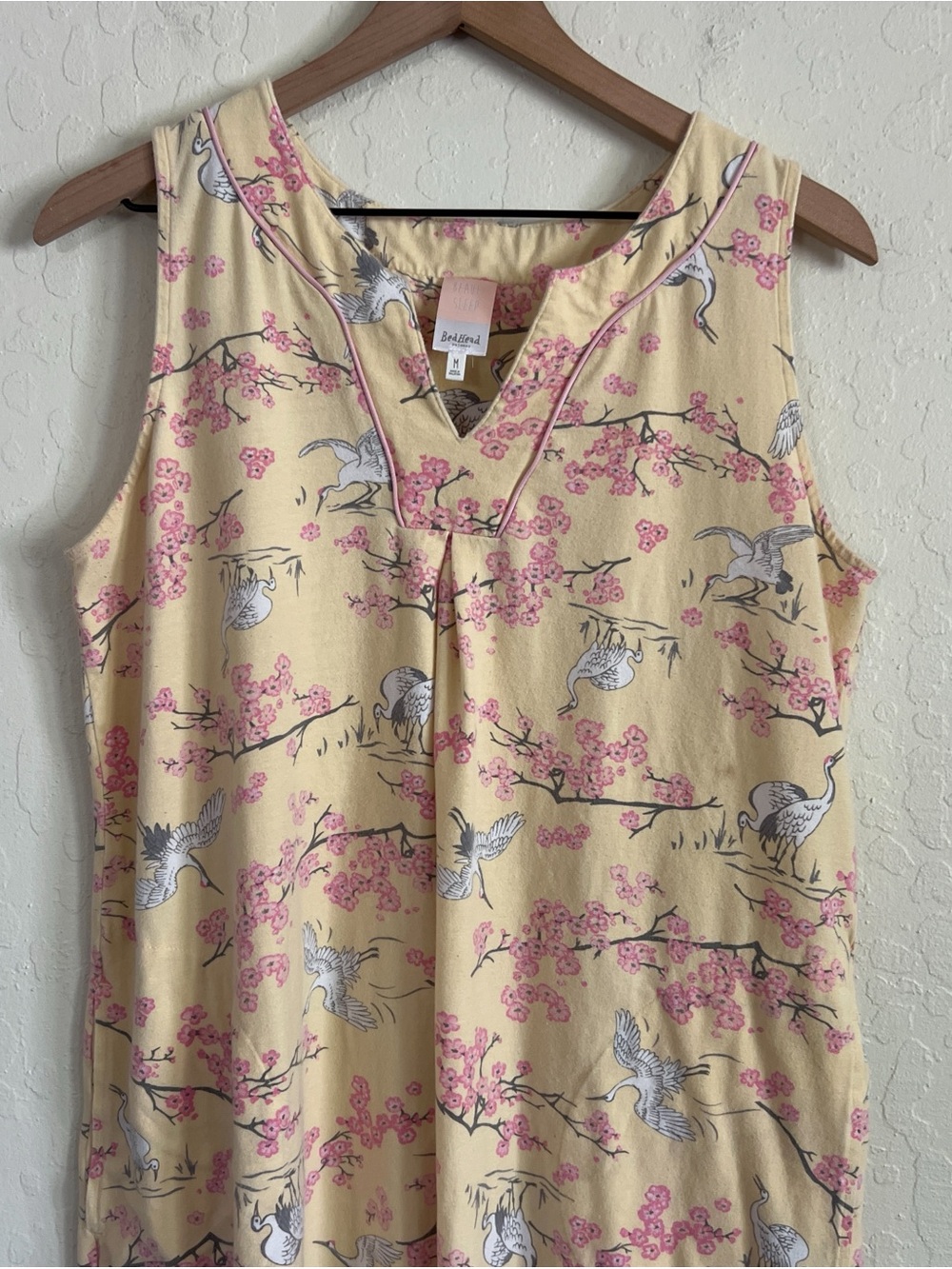 BedHead Pajamas Cotton Jersey Sleeveless Midi Nightgown Sleep Dress Medium - Picture 2 of 6